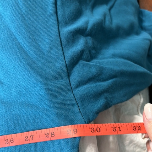 Time and Tru Teal Balloon Sleeved Sweatshirt Size L - Picture 8 of 10